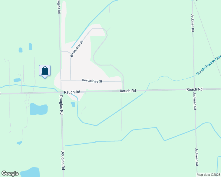 map of restaurants, bars, coffee shops, grocery stores, and more near 2181 Devonshire Street in Temperance