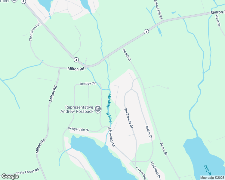 map of restaurants, bars, coffee shops, grocery stores, and more near 69 Canterbury Court in Goshen