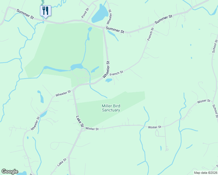 map of restaurants, bars, coffee shops, grocery stores, and more near 67 Wheeler Street in Rehoboth