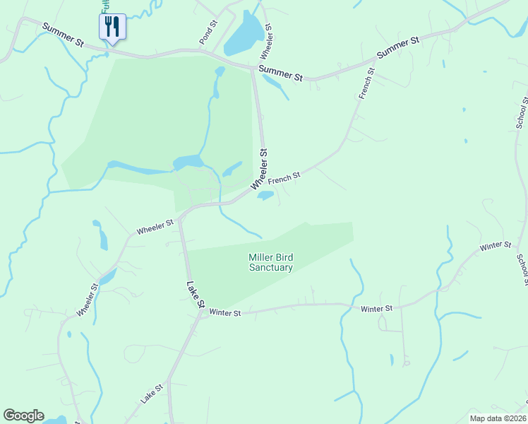 map of restaurants, bars, coffee shops, grocery stores, and more near 67 Wheeler Street in Rehoboth