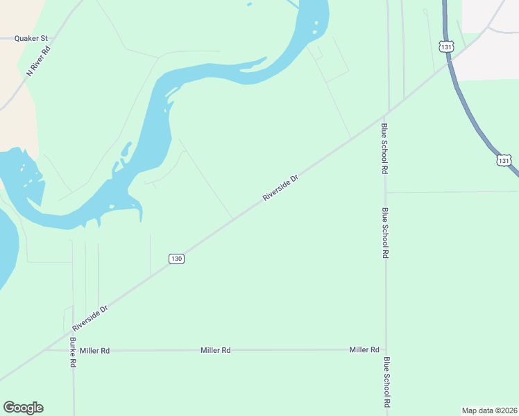 map of restaurants, bars, coffee shops, grocery stores, and more near 13591 Riverside Drive in Constantine