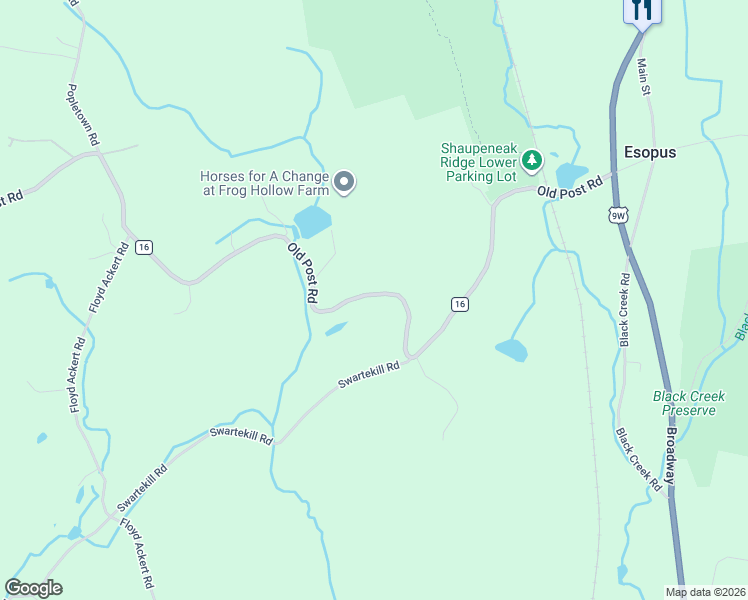 map of restaurants, bars, coffee shops, grocery stores, and more near 531 County Road 16 in New Paltz