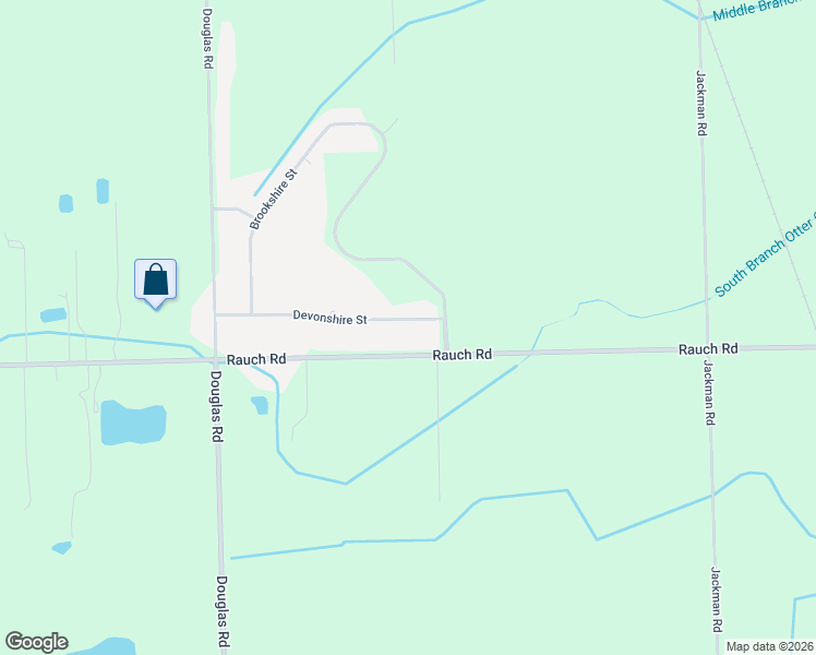 map of restaurants, bars, coffee shops, grocery stores, and more near 2181 Devonshire Street in Temperance