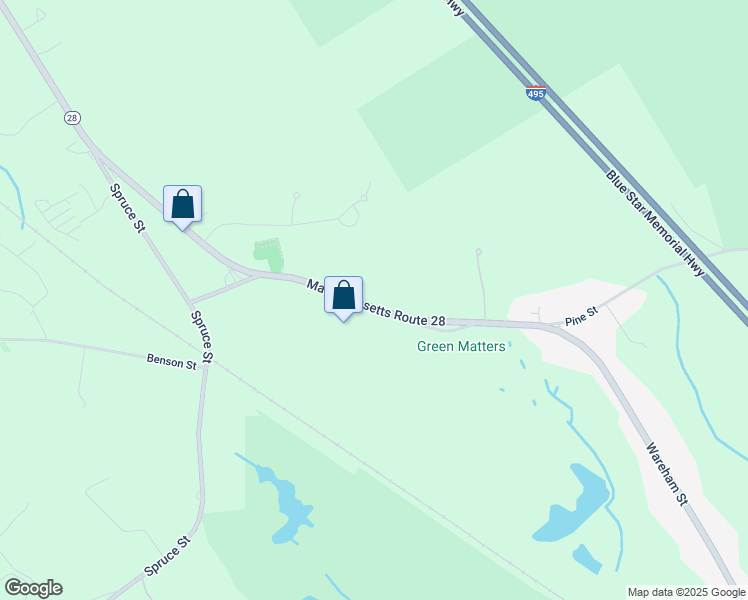 map of restaurants, bars, coffee shops, grocery stores, and more near 579 Wareham Street in Middleborough