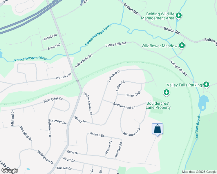 map of restaurants, bars, coffee shops, grocery stores, and more near 92 Tallwood Drive in Vernon