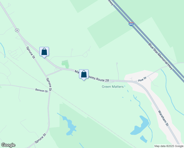 map of restaurants, bars, coffee shops, grocery stores, and more near 579 Wareham Street in Middleborough