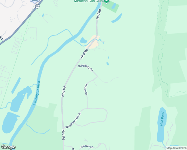 map of restaurants, bars, coffee shops, grocery stores, and more near 41 Ridgebury Road in Avon