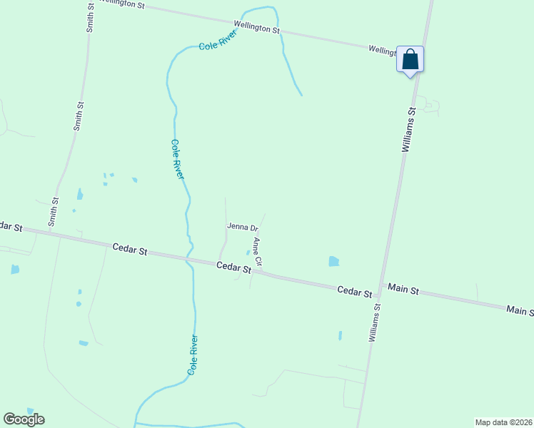 map of restaurants, bars, coffee shops, grocery stores, and more near 1740 Jenna Drive in Dighton