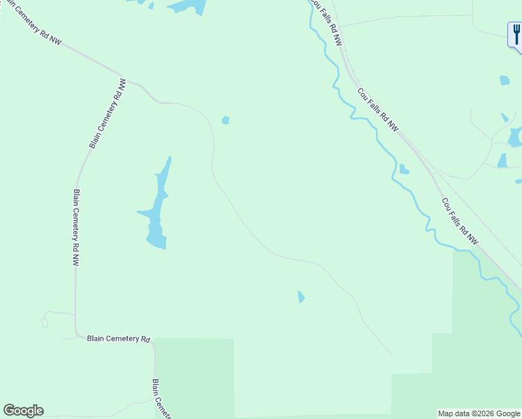 map of restaurants, bars, coffee shops, grocery stores, and more near 1506 Seneca Road Northwest in Swisher