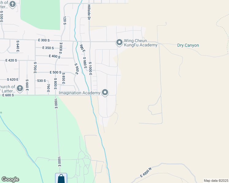 map of restaurants, bars, coffee shops, grocery stores, and more near 577 South 1140 East in Smithfield