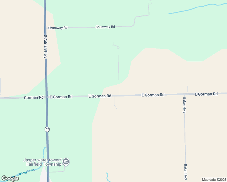 map of restaurants, bars, coffee shops, grocery stores, and more near 1494 East Gorman Road in Adrian
