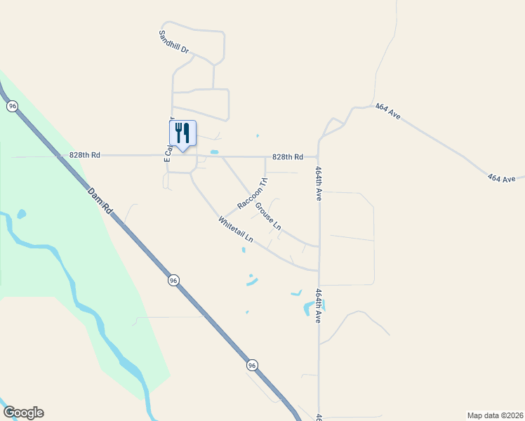 map of restaurants, bars, coffee shops, grocery stores, and more near Grouse Lane in Garfield County
