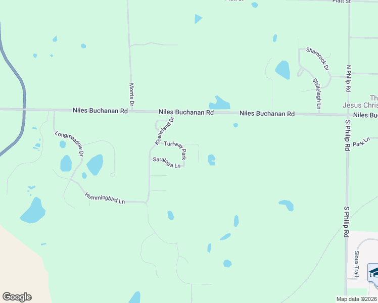 map of restaurants, bars, coffee shops, grocery stores, and more near 139 Turfway Park in Niles