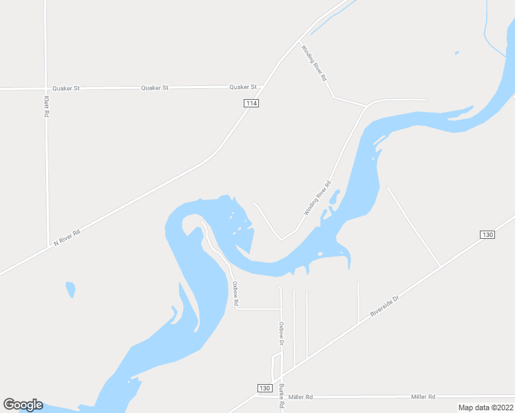 map of restaurants, bars, coffee shops, grocery stores, and more near 66989 Winding River Road in Constantine