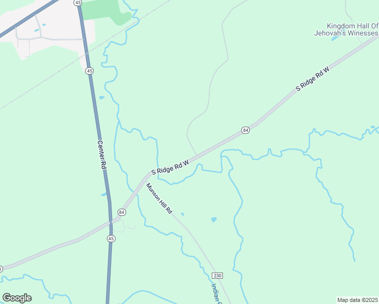 map of restaurants, bars, coffee shops, grocery stores, and more near 4407 South Ridge Road West in Ashtabula