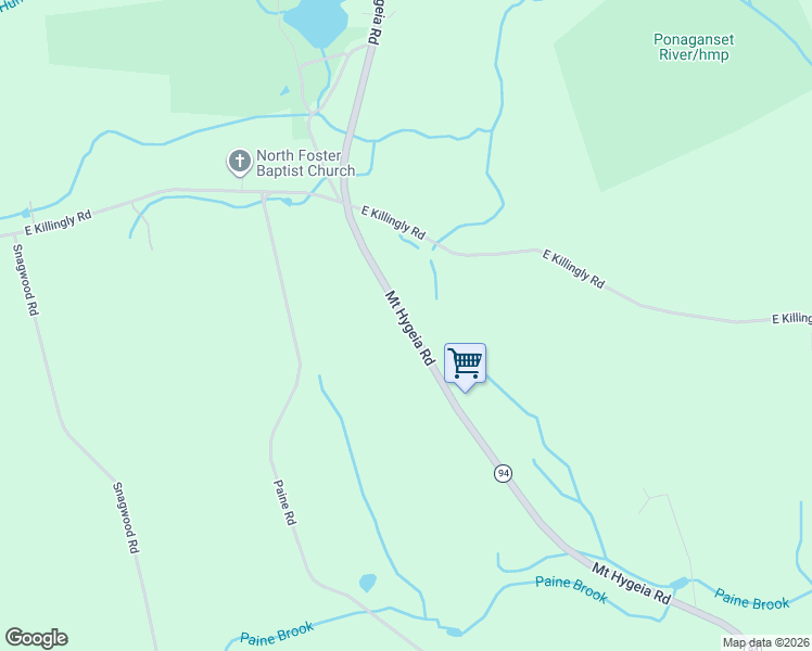 map of restaurants, bars, coffee shops, grocery stores, and more near 29 Mount Hygeia Road in Foster