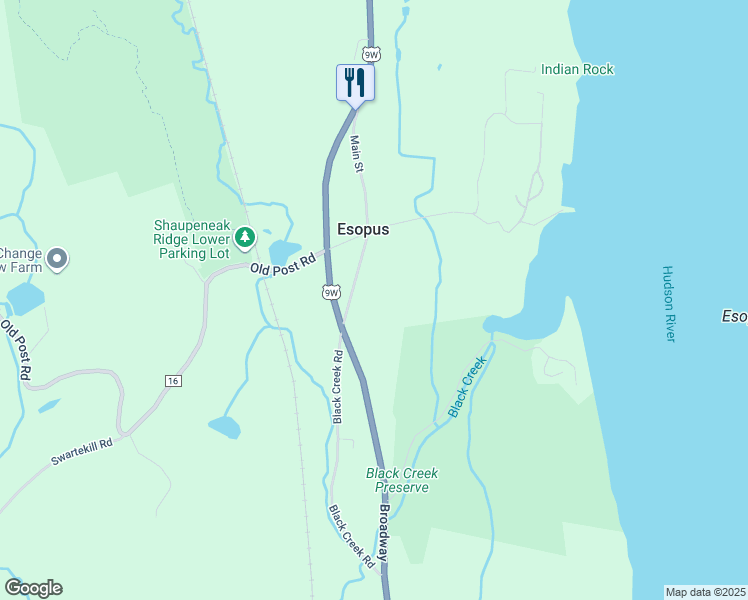 map of restaurants, bars, coffee shops, grocery stores, and more near 30 Main Street Esopus in Esopus