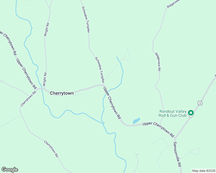 map of restaurants, bars, coffee shops, grocery stores, and more near 100 Upper Cherrytown Road in Kerhonkson
