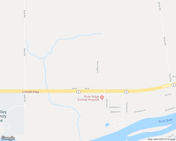 map of restaurants, bars, coffee shops, grocery stores, and more near 1660 Hill Drive in Dixon