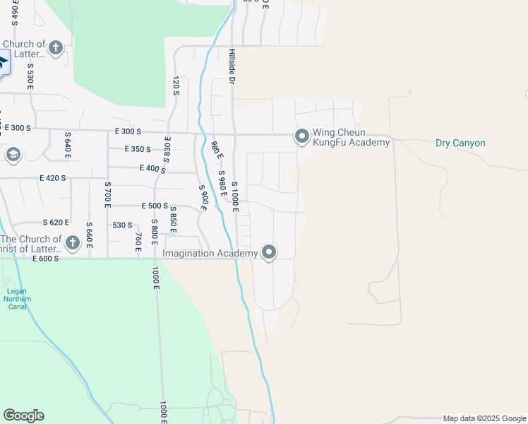 map of restaurants, bars, coffee shops, grocery stores, and more near 1066 480 South in Smithfield