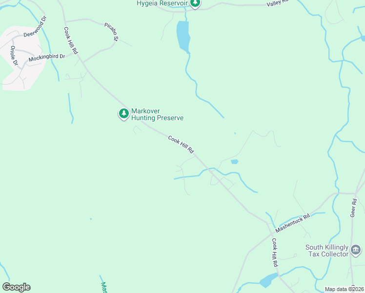 map of restaurants, bars, coffee shops, grocery stores, and more near 642 Cook Hill Road in Killingly