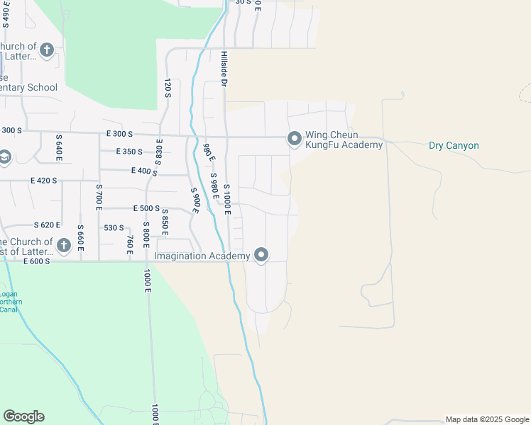map of restaurants, bars, coffee shops, grocery stores, and more near 1091 East 480 South in Smithfield