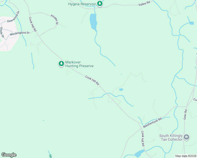 map of restaurants, bars, coffee shops, grocery stores, and more near 642 Cook Hill Road in Killingly