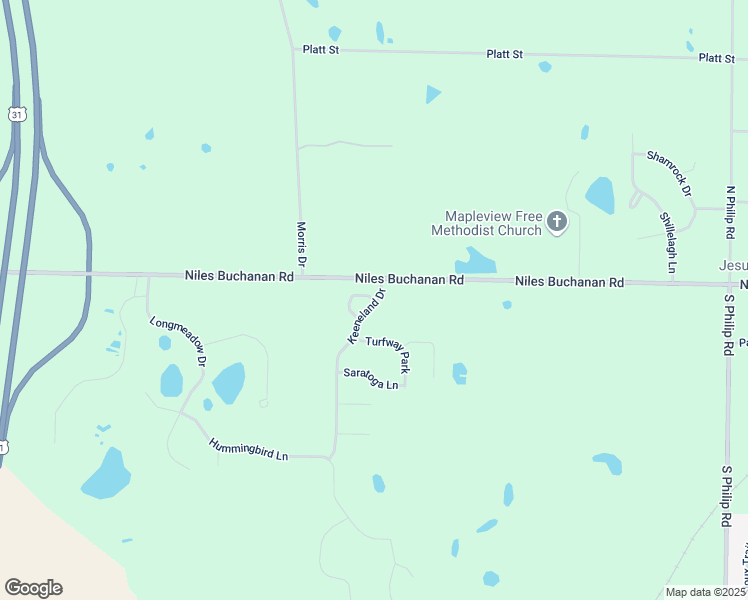 map of restaurants, bars, coffee shops, grocery stores, and more near 2011 Niles Buchanan Road in Niles