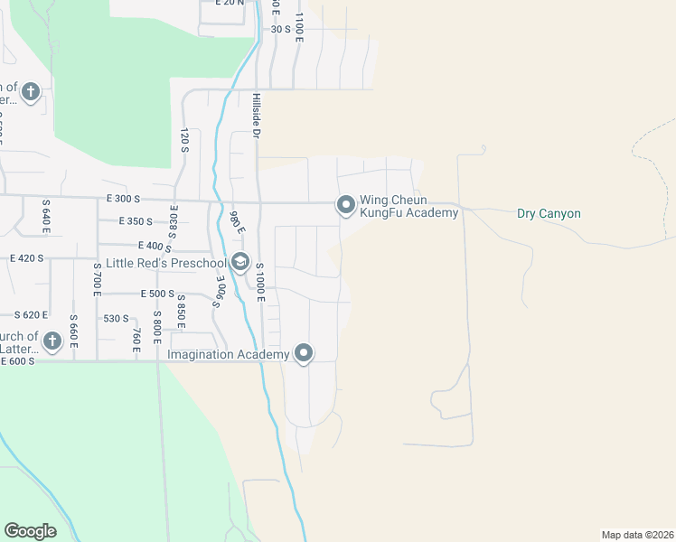 map of restaurants, bars, coffee shops, grocery stores, and more near 413 South 1150 East in Smithfield
