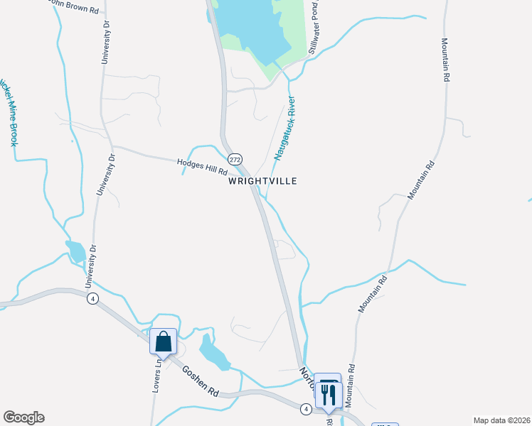 map of restaurants, bars, coffee shops, grocery stores, and more near 478 Norfolk Road in Torrington