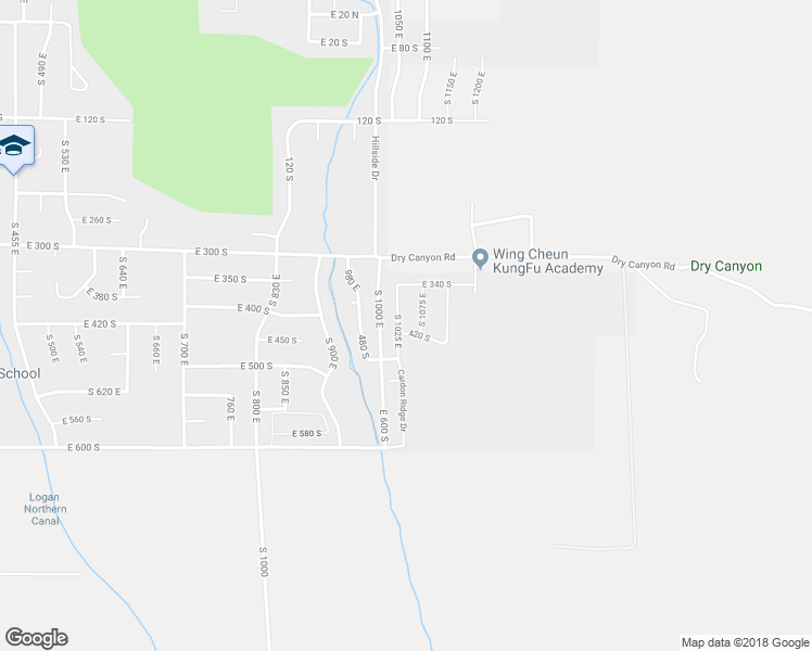 map of restaurants, bars, coffee shops, grocery stores, and more near 404 S 1025 E in Smithfield