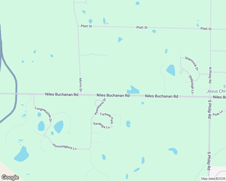 map of restaurants, bars, coffee shops, grocery stores, and more near 2003 Niles Buchanan Road in Niles