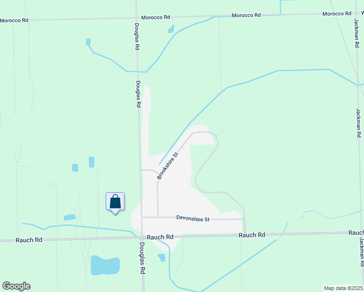 map of restaurants, bars, coffee shops, grocery stores, and more near 11765 Brookshire Street in Temperance