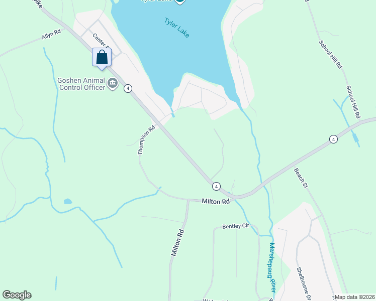 map of restaurants, bars, coffee shops, grocery stores, and more near 426 Sharon Turnpike in Goshen