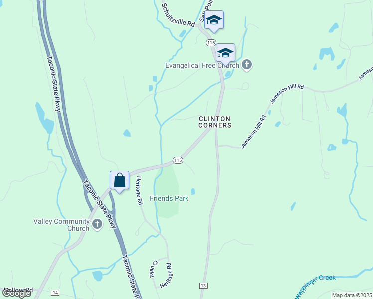 map of restaurants, bars, coffee shops, grocery stores, and more near 2377 Salt Point Turnpike in Clinton Corners