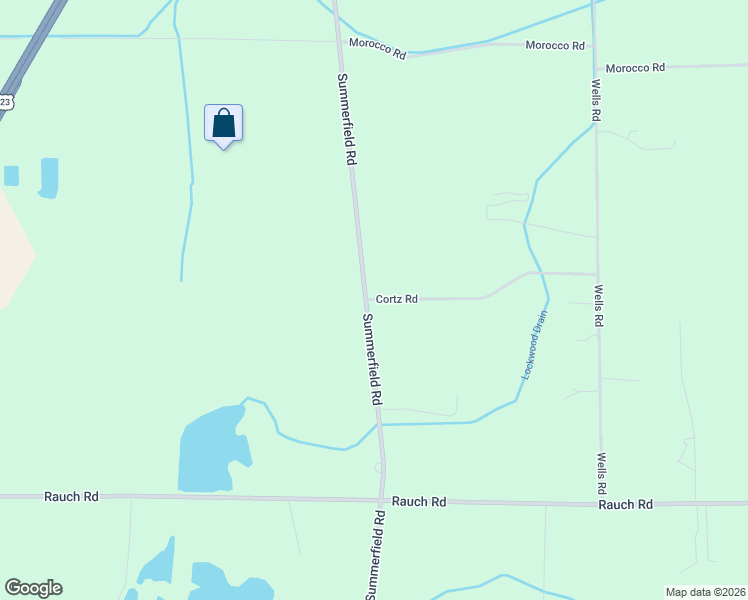 map of restaurants, bars, coffee shops, grocery stores, and more near 15173 Cortz Road in Petersburg