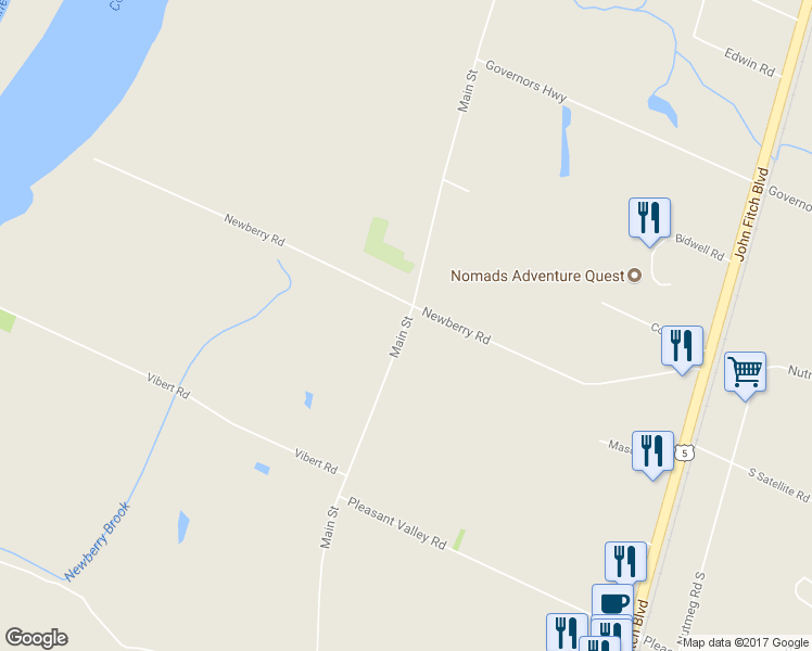 map of restaurants, bars, coffee shops, grocery stores, and more near Main Street in South Windsor