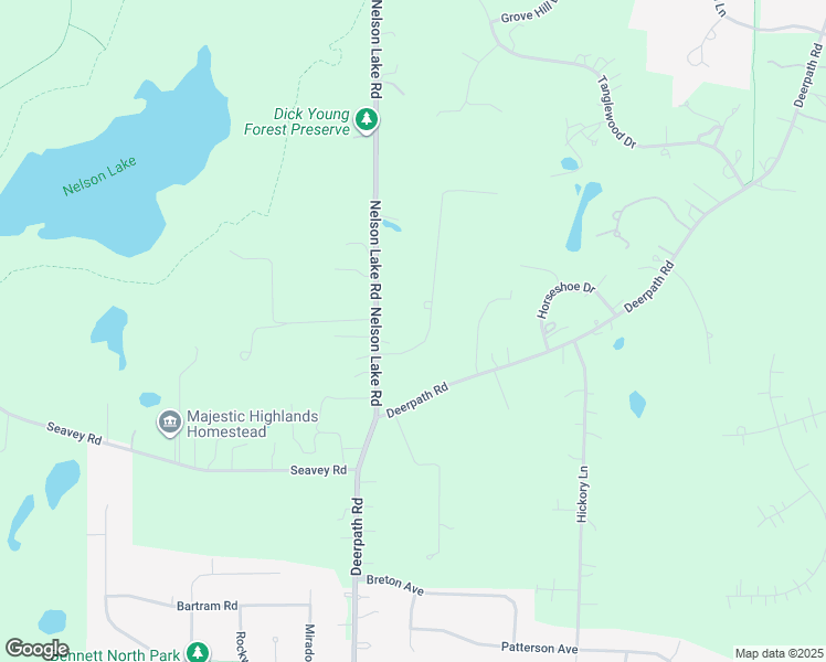 map of restaurants, bars, coffee shops, grocery stores, and more near 2S702 Partridge Road in Batavia
