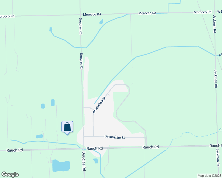 map of restaurants, bars, coffee shops, grocery stores, and more near 11765 Brookshire Street in Temperance