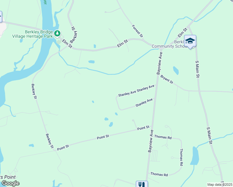 map of restaurants, bars, coffee shops, grocery stores, and more near 15 Stanley Avenue in Berkley