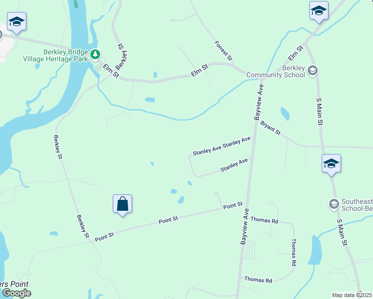 map of restaurants, bars, coffee shops, grocery stores, and more near 15 Stanley Avenue in Berkley