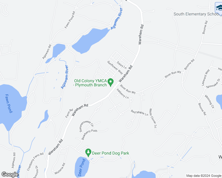 map of restaurants, bars, coffee shops, grocery stores, and more near 237 Wareham Road in Plymouth