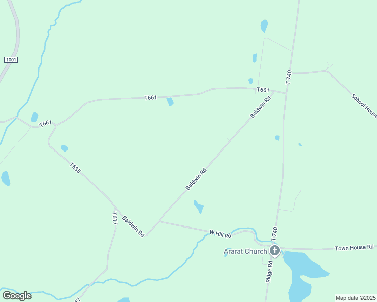 map of restaurants, bars, coffee shops, grocery stores, and more near 2051 Baldwin Road in Thompson