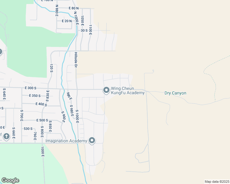 map of restaurants, bars, coffee shops, grocery stores, and more near 1222 East 300 South in Smithfield