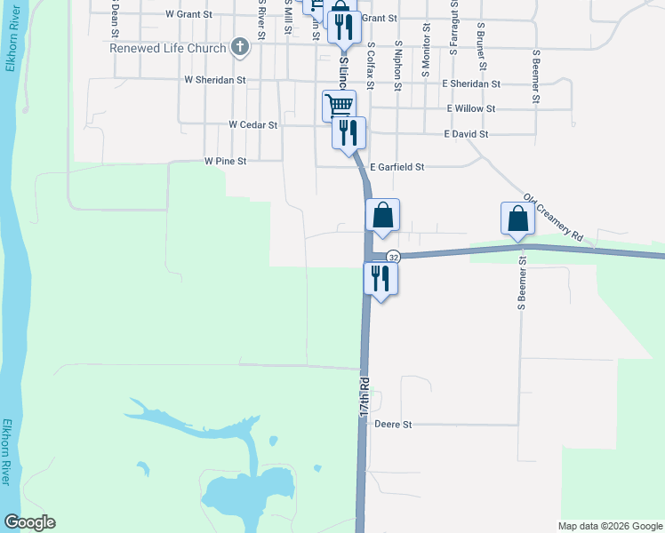 map of restaurants, bars, coffee shops, grocery stores, and more near in West Point