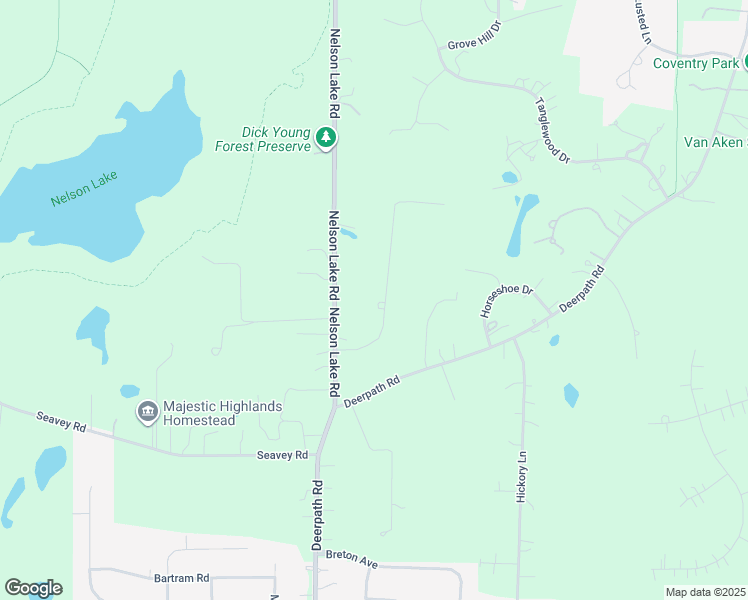 map of restaurants, bars, coffee shops, grocery stores, and more near 2S702 Partridge Road in Batavia