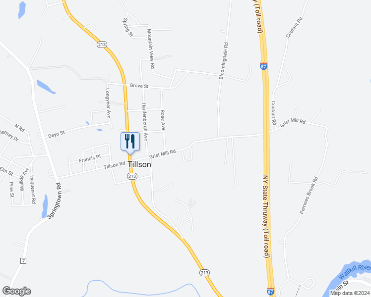 Grist Mill Road, Tillson NY Walk Score