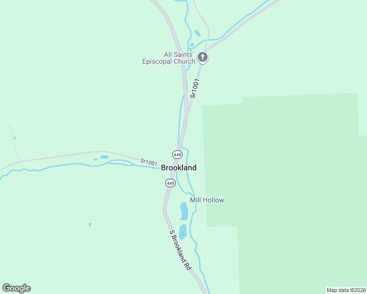 map of restaurants, bars, coffee shops, grocery stores, and more near 18 North Brookland Road in Ulysses