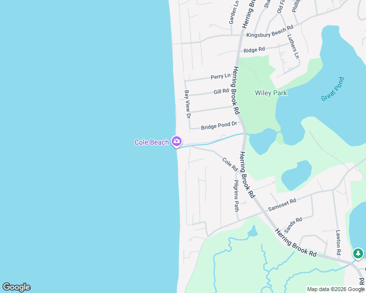 map of restaurants, bars, coffee shops, grocery stores, and more near 43 Cranberry Lane in Eastham