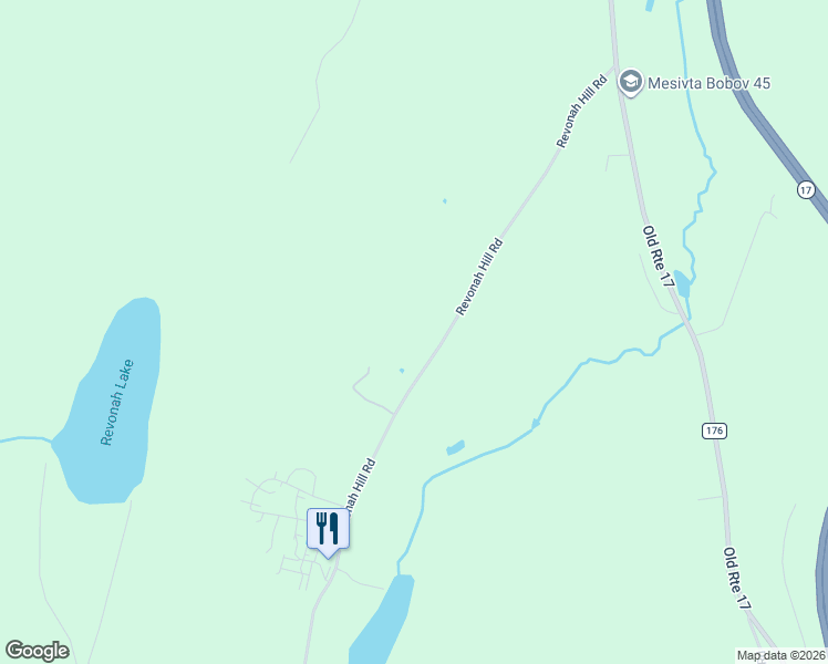 map of restaurants, bars, coffee shops, grocery stores, and more near 411 Revonah Hill Road in Parksville